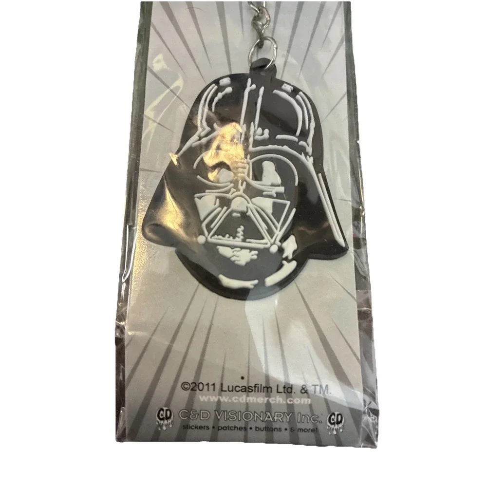 Star Wars Darth Vader Helmet Rubber Key Chain CD‎ Visionary Lucasfilm 2011 NEW